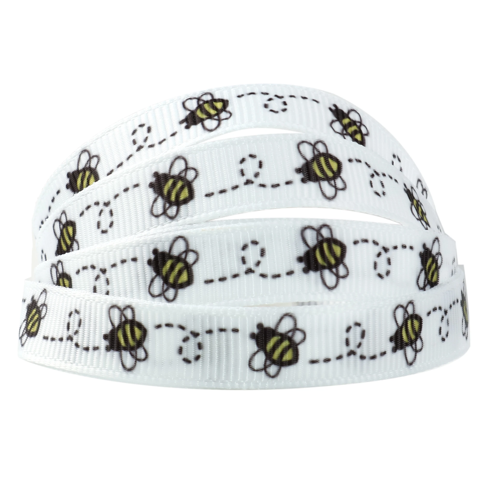 1 rollo de cinta de grogrén con diseño de corazón de conejo y fresa, 0,35 pulgadas/9 mm x 5 yardas/rollo