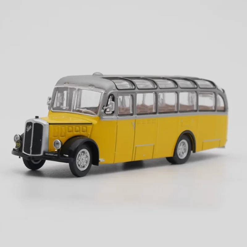 Diecast 1:72 Scale Ist Saurer L4C Bus Alloy Vehicle Model Finished Simulation Collection Decoration Gift Toys Display