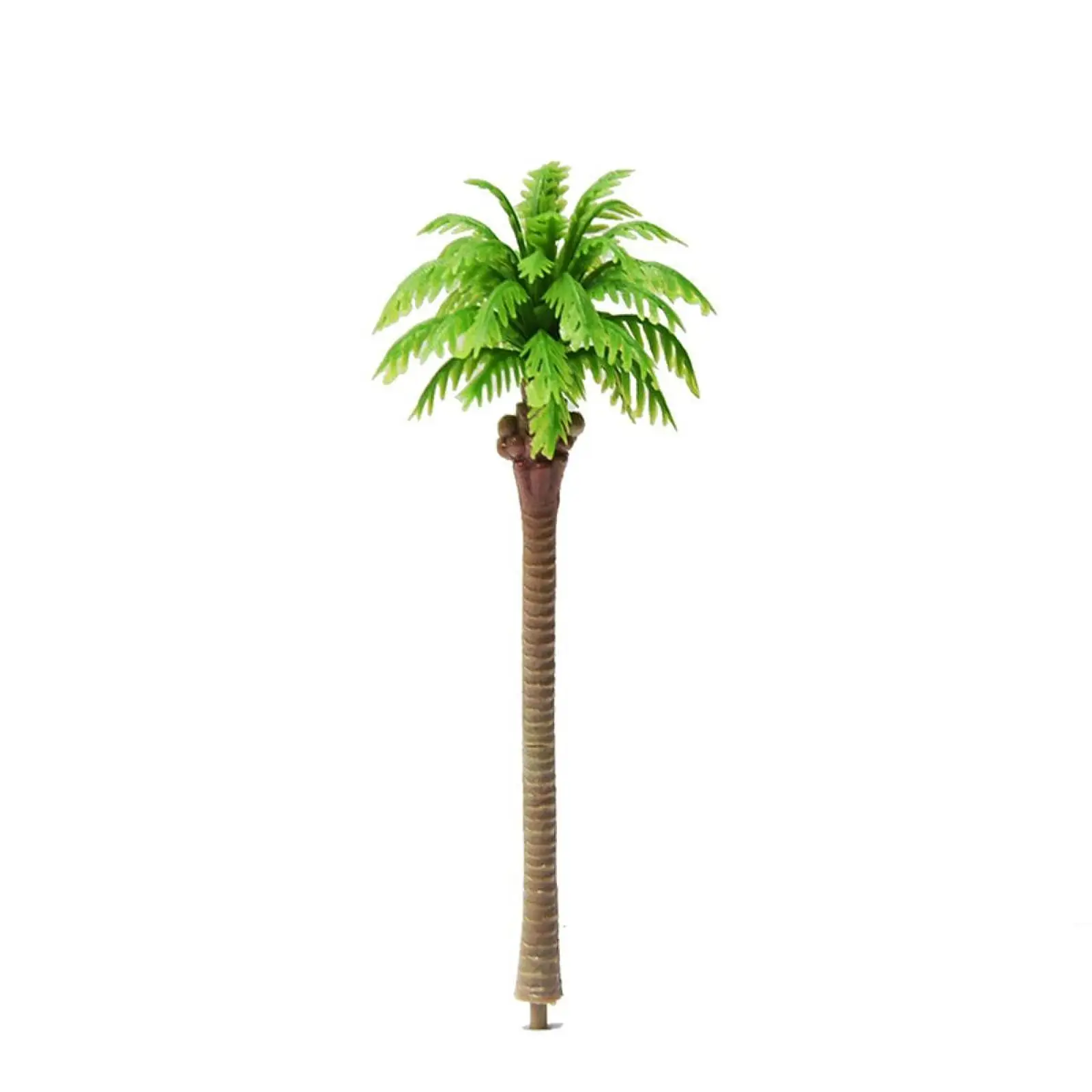 18Pcs Coconut Tree Model Natural Realistic Artificial Tree Mini Scenery Tree for Scene Layout Building DIY Sand Table Decoration