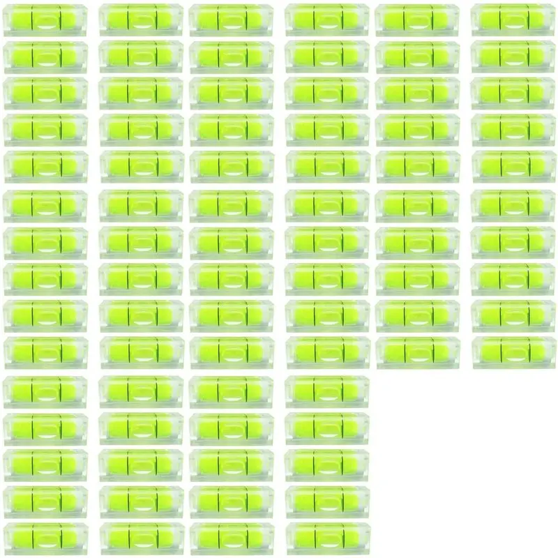 A02F-80Pcs Mini Bubble Spirit Level 10X10x29mm Square Levels For Wall Frames Art Displays Picture Hanging RV Tripod Measuring