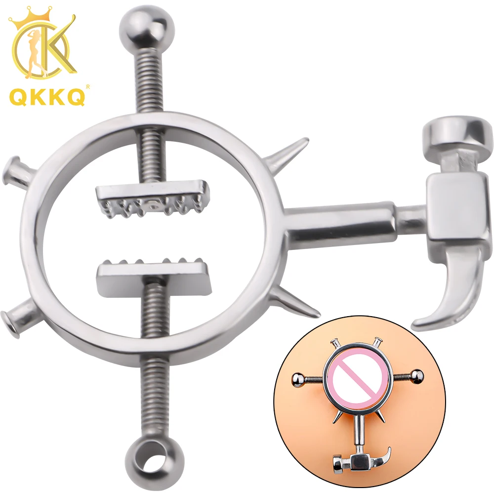 QKKQ Nipple Clamp Nipples Masturbate Pain Happy Breast Massager BDSM Sex Toys For Women Men 18+ Pleasure Erotic Product Sexy Toy