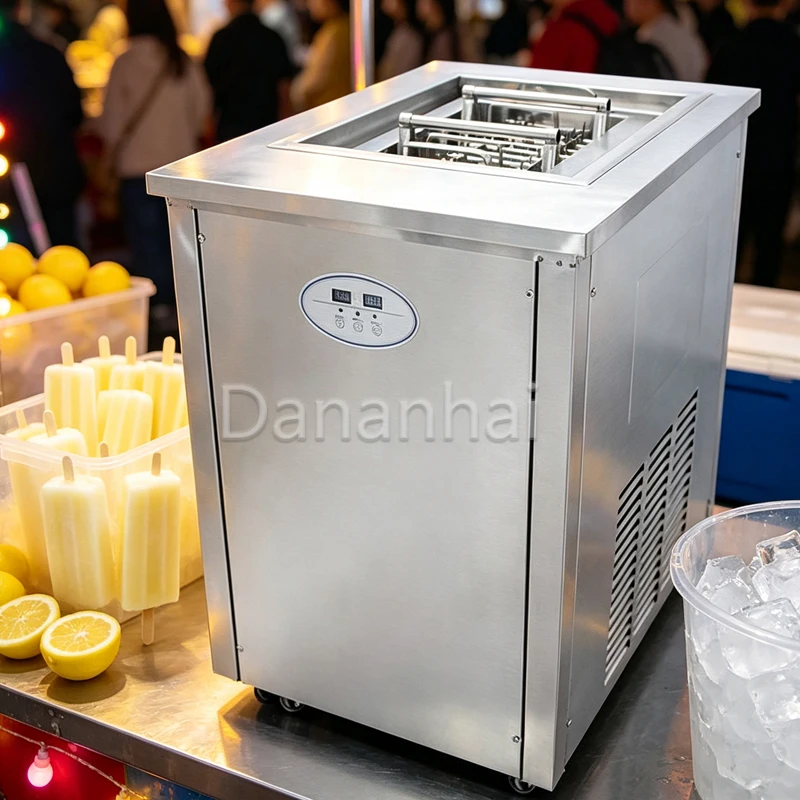 Commercial Ice Cream Maker Machine with Stainless Steel Ice Cream Mold Easy to Use for Business Use