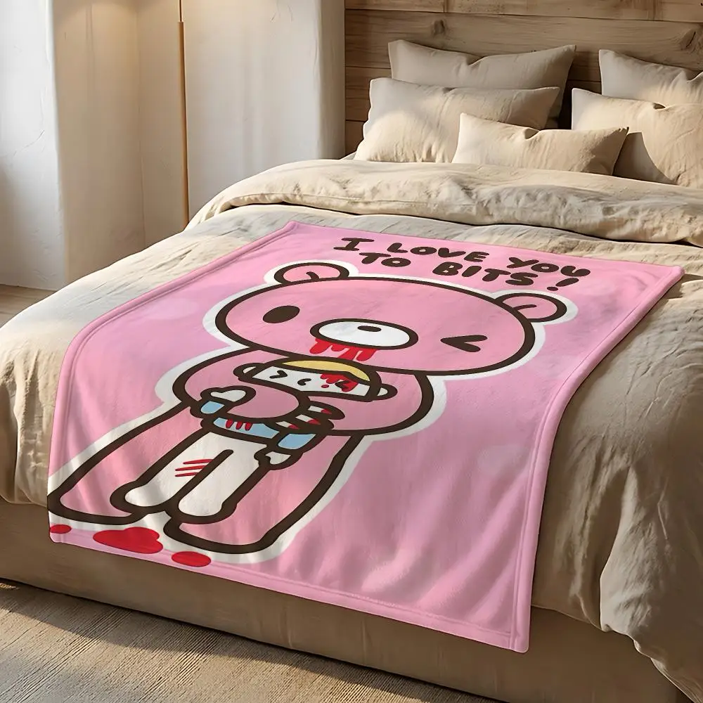 Character Gloomy Bear Throw Short Plush Throw Blanket Soft Skin-Friendly Multi-Scene Home Office