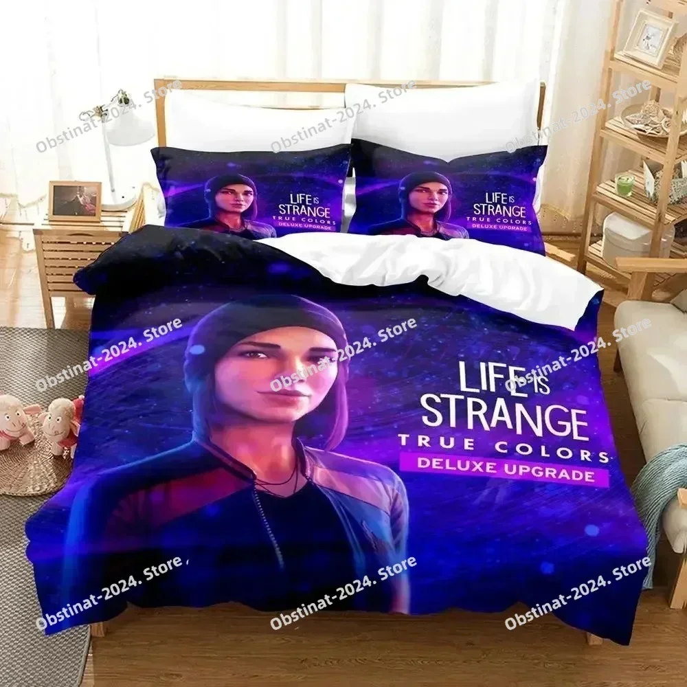 Game Life is Strange Before the Storm Bedding Set Printed single Comforter Duvet Cover Pillow Case 3 Pieces Sets Kids Adult Size
