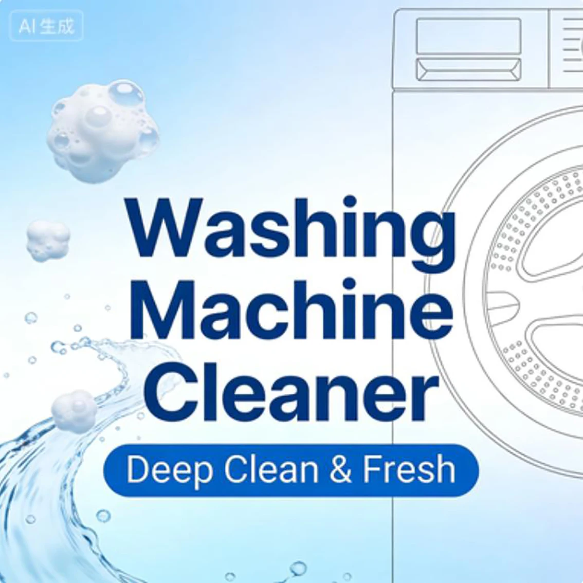 

Концентрированный порошок для чистки стиральных машин: глубокая очистка барабана, удаление накипи, плесени, запаха и грязи, средство для чистки стиральных машин