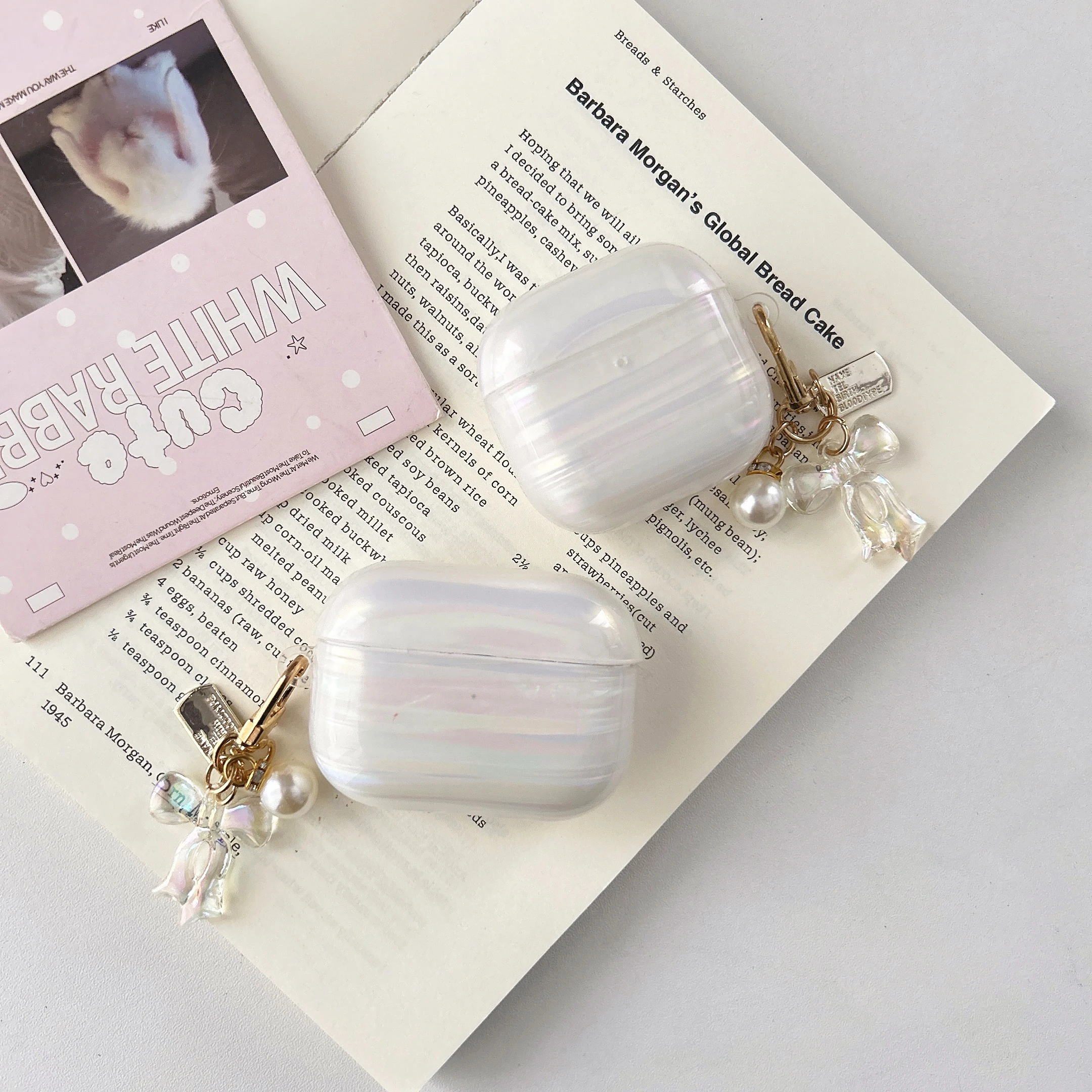 High-quality Elegant Simulated Shell Pearl AirPods Case Dreamy Pattern Soft Protective Cover for Pro 3/2/1/4 & Pro 2 도매 Льготы