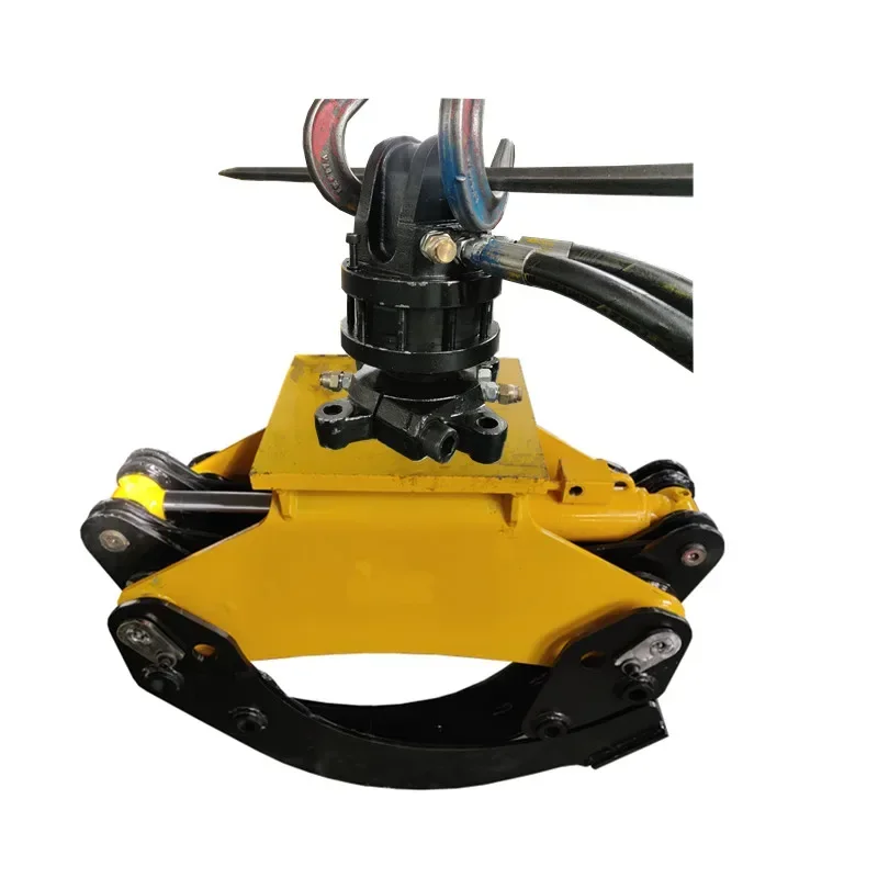 

Mini Forestry Timber Wood Grapple with Hydraulic Rotator 1 ， 3，5 ，6 ，10 ， 12 Ton for Excavator, Loader,