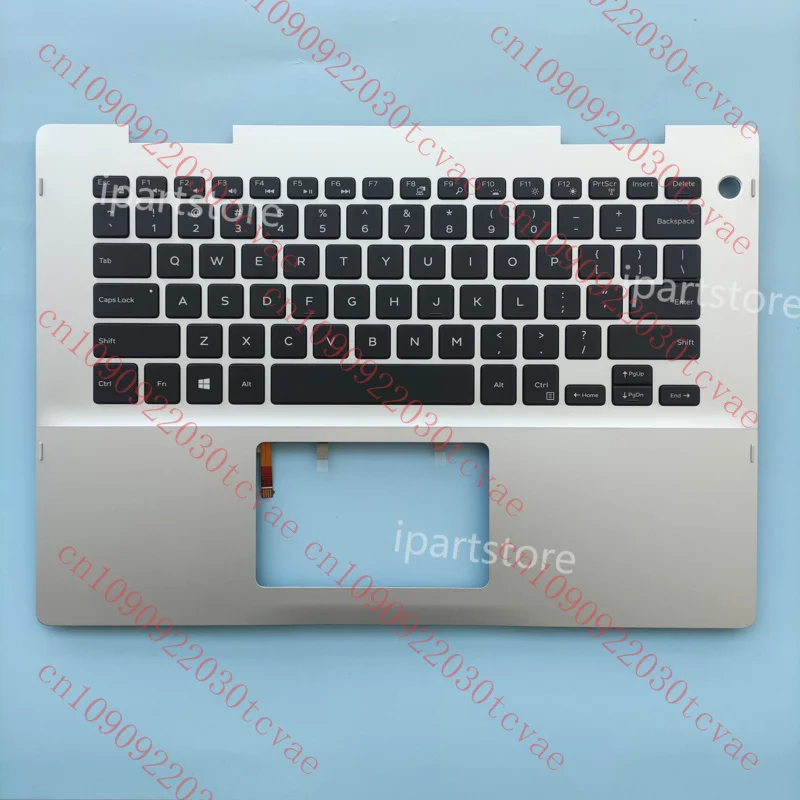 

New For Dell Inspiron 5482 5491 Palmrest + Backlit Keyboard 041KVJ Sliver