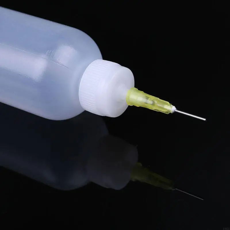 U0DE 1pc 50ml Klare Flüssigkeit Flasche Für Kolophonium Solder Flussmittel Paste Mit 1 Nadel Neue