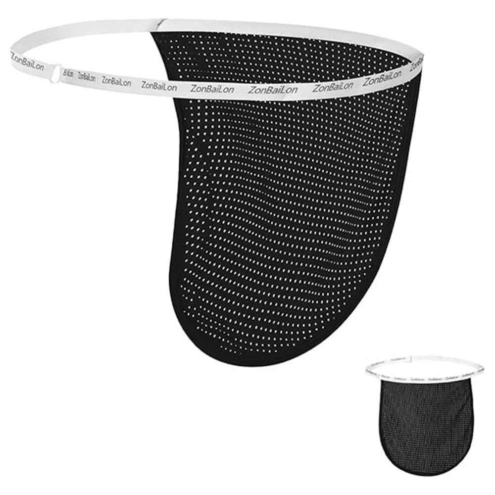 ZONBAILON Men's Thong Underwear Sexy Loincloth Mesh Hole Adjustable Size