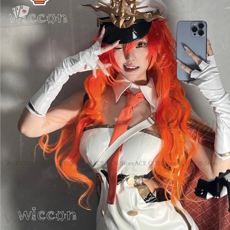 

Adult Carnival Costumes Augusta Wuthering Waves Fanmade Military Uniform Cosplay Game Skin Artist Approved Anime