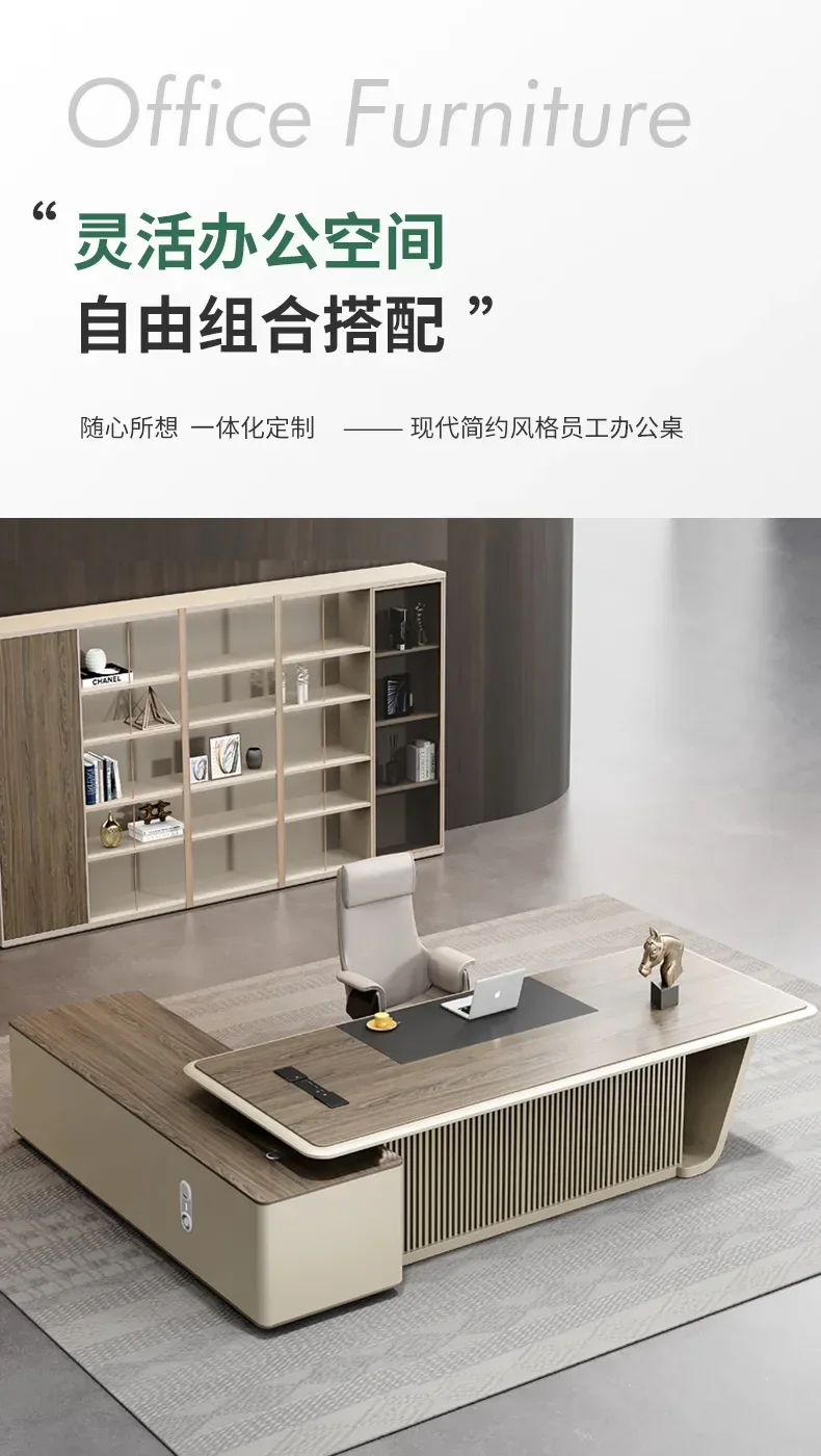 Móveis executivos de mesa simples e modernos