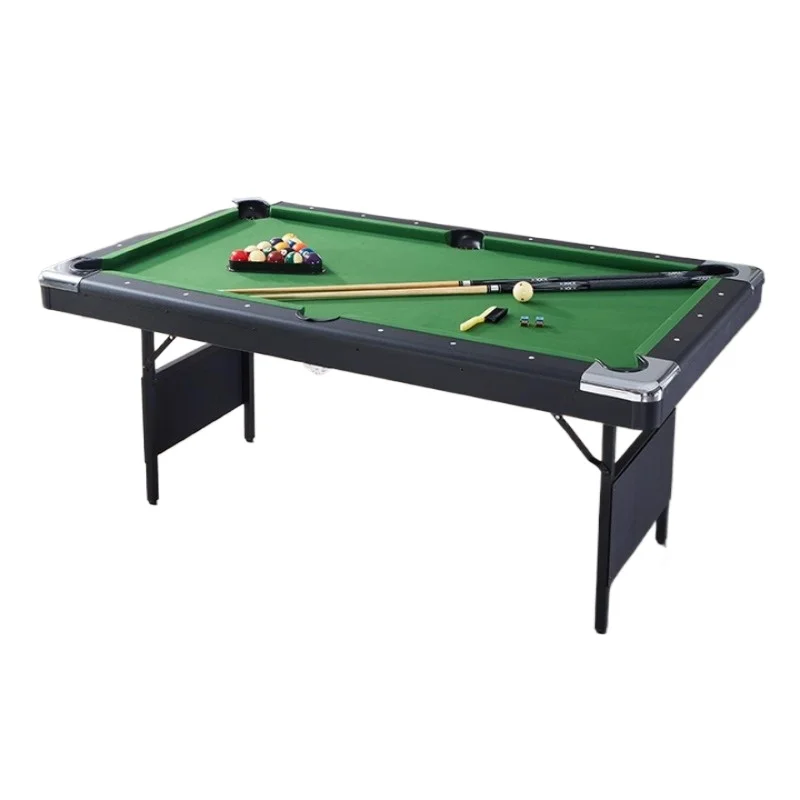 

Foldable Pool Table Household American Black 8