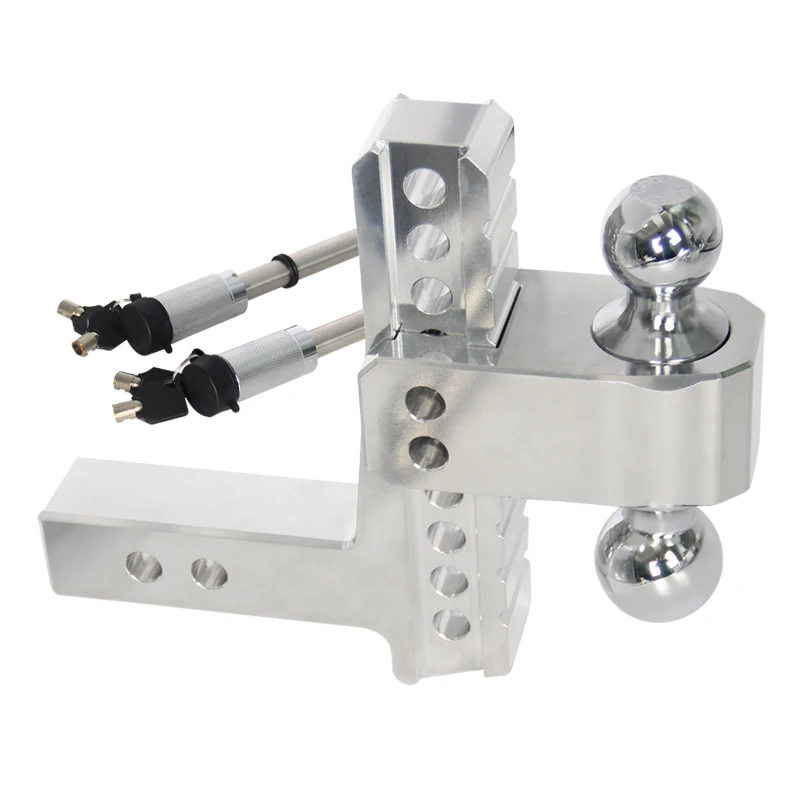 Adjustable Double Ball Head Car Trailer Hitch Aluminum Alloy Forged Trailer Parts & Accessories