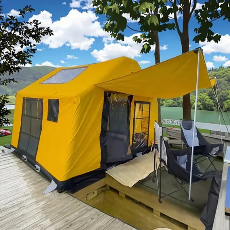 OEM Inflatable Tent Foldable Portable Waterproof Outdoor Cabin Tent Shelter Inflatable House for Camping Resort Glamping Events