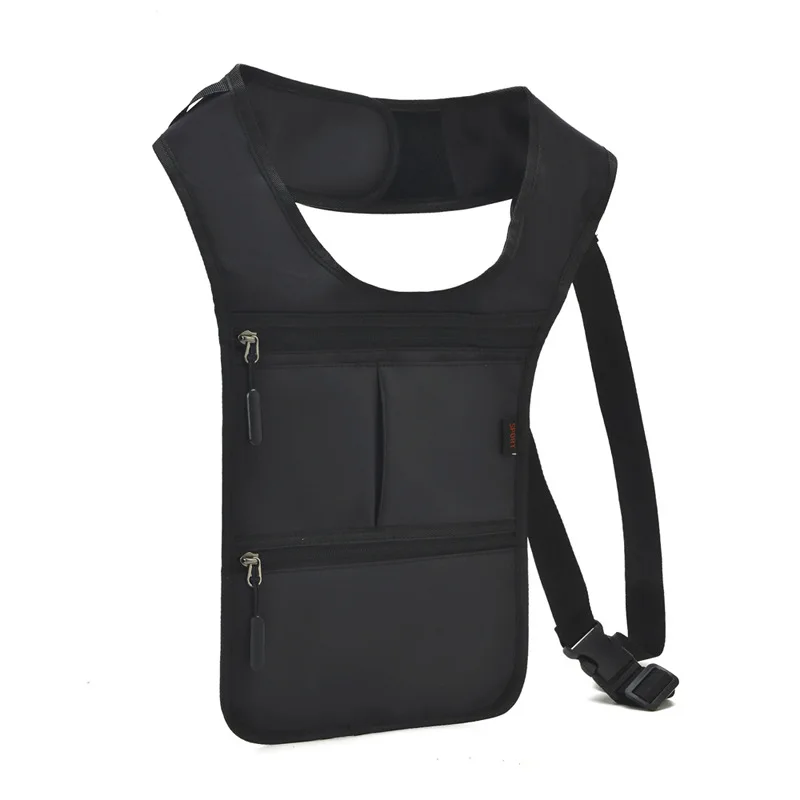 

Men's and women's denim invisible underarm agent tactical bag multi-functional storage anti-theft chest bag