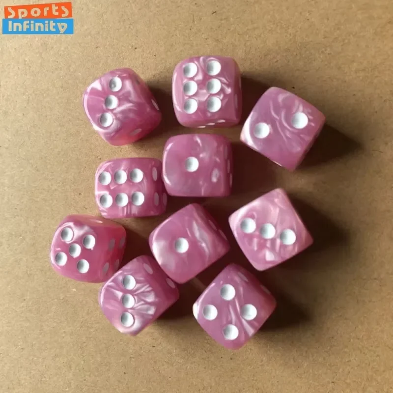 

10pcs/set 16mm Colored 6-sided DND Dice Role-Playing Translucent Colors D6 Polyhedral Dice Acrylic Party Game Table Game