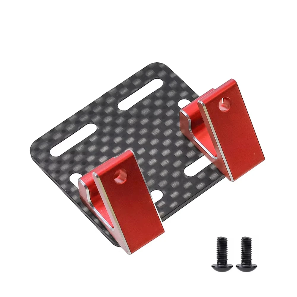 Carbon Fiber ESC V2 Inclined Mount Holder Plate For YOKOMO YD2 1/10 RC Drift Car Electronic Speed Controller Bracket Upgrade Acc view 3