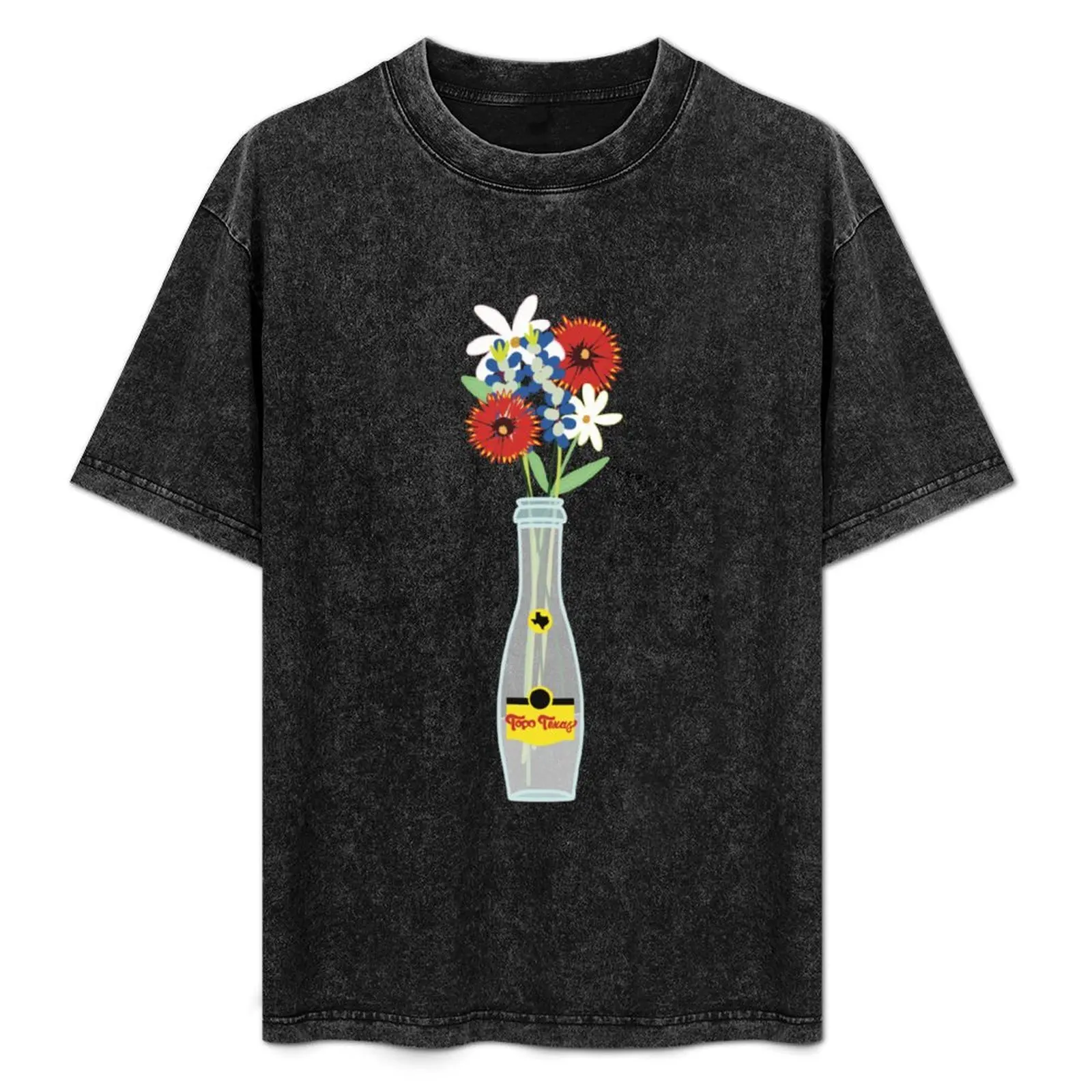 

Topo Texas Flower Bouquet. T-Shirt Basic Regular Fit Casual T-Shirt