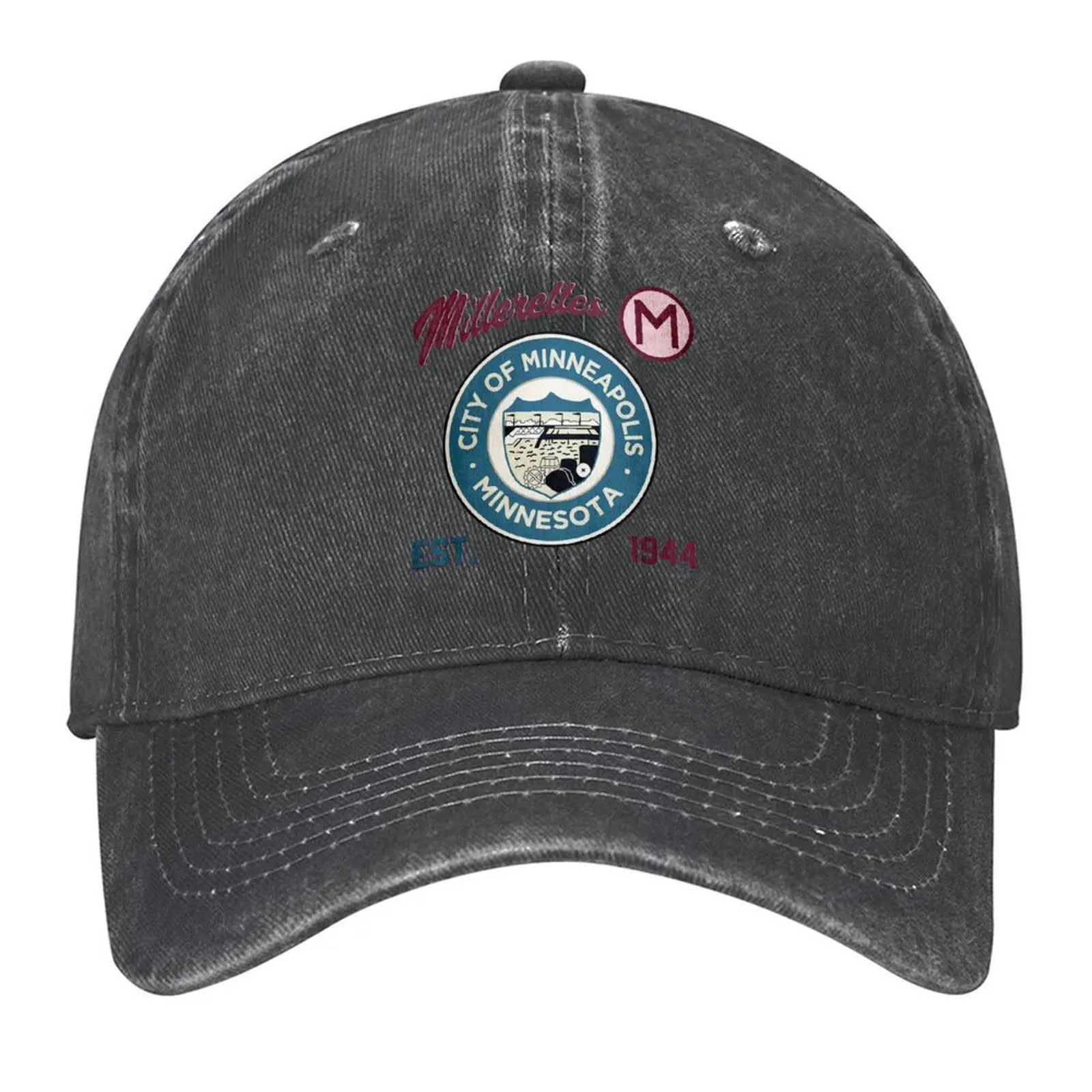 

Minneapolis Millerettes AAGPBL Badge Baseball Cap New In The Hat Hat Baseball Cap Horse Hat Sports Cap Sun Hats For Women Men's