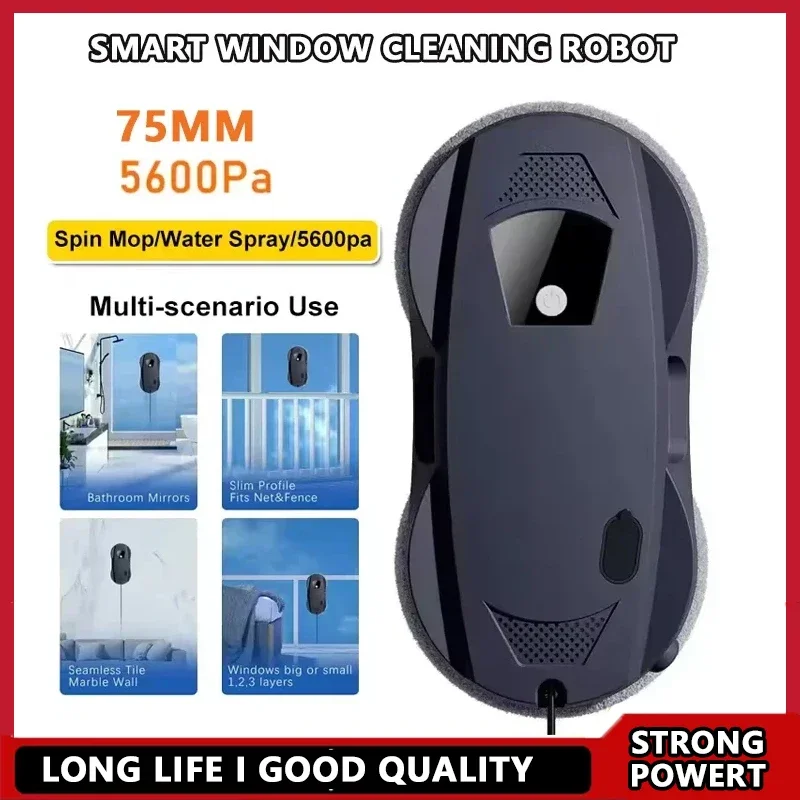 

Intelligent Window Cleaning Robot - Remote Control Double Sided Household Glass Cleaning Machine
