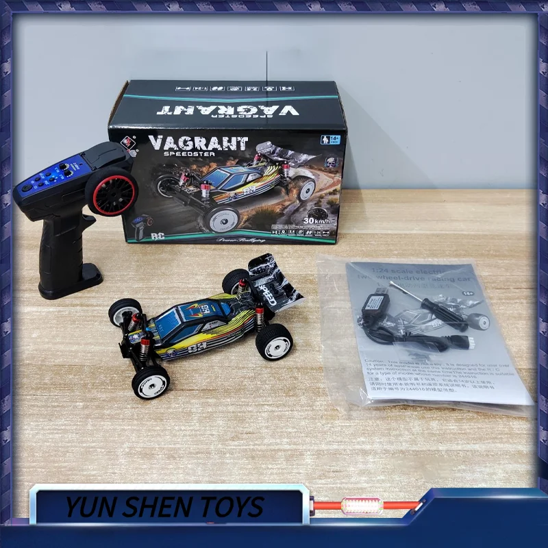 Wltoys 244016 Telecomando ad alta velocità 1:24 Elettrico a due ruote motrici Elettrico Competitivo ad alta velocità Telecomando Auto giocattolo Rc