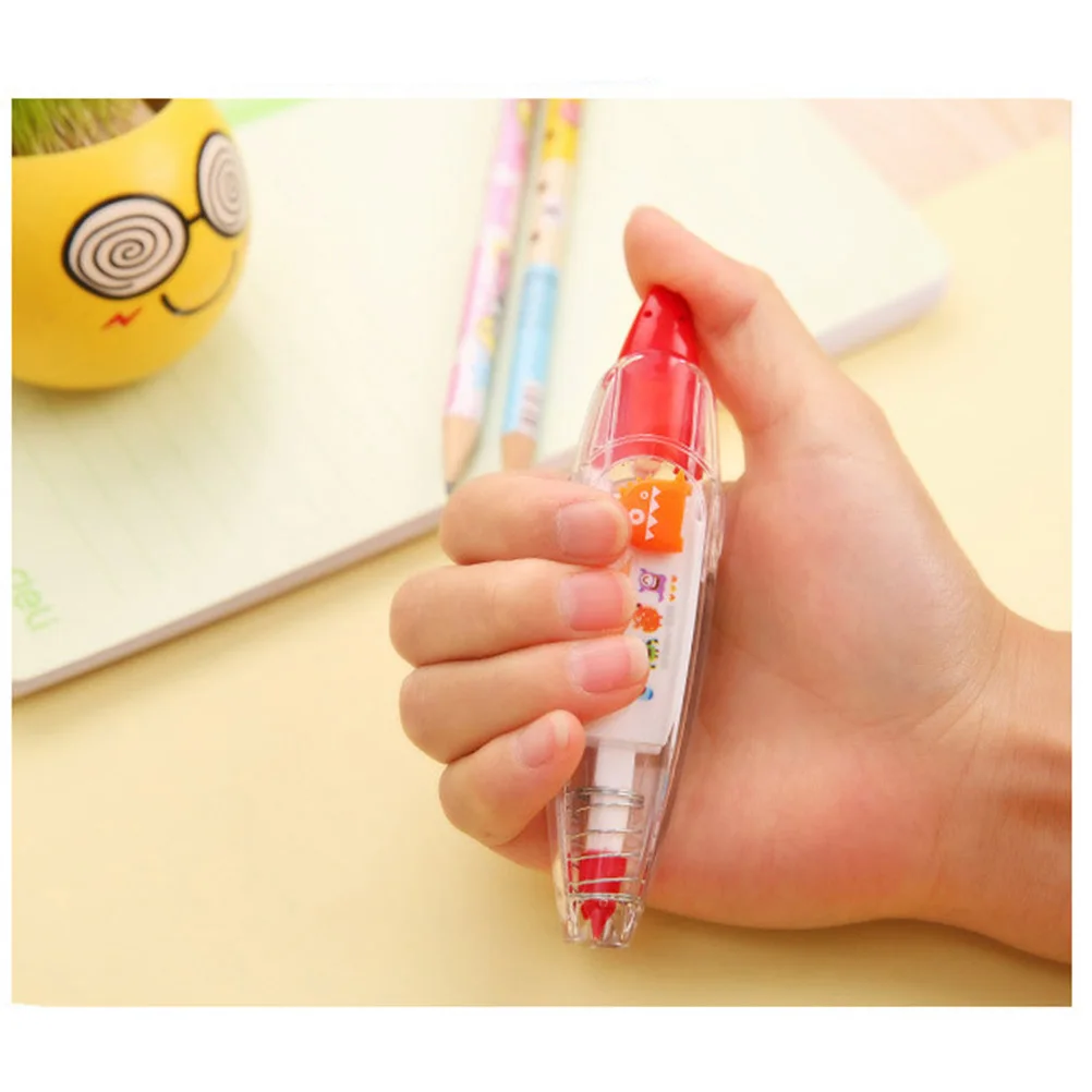 

4Pcs Decorative Correction Tape Pen Pink Heart Yellow Green Coffee Cup Blue Tumbler Pattern for Journaling Craft Projects Easy