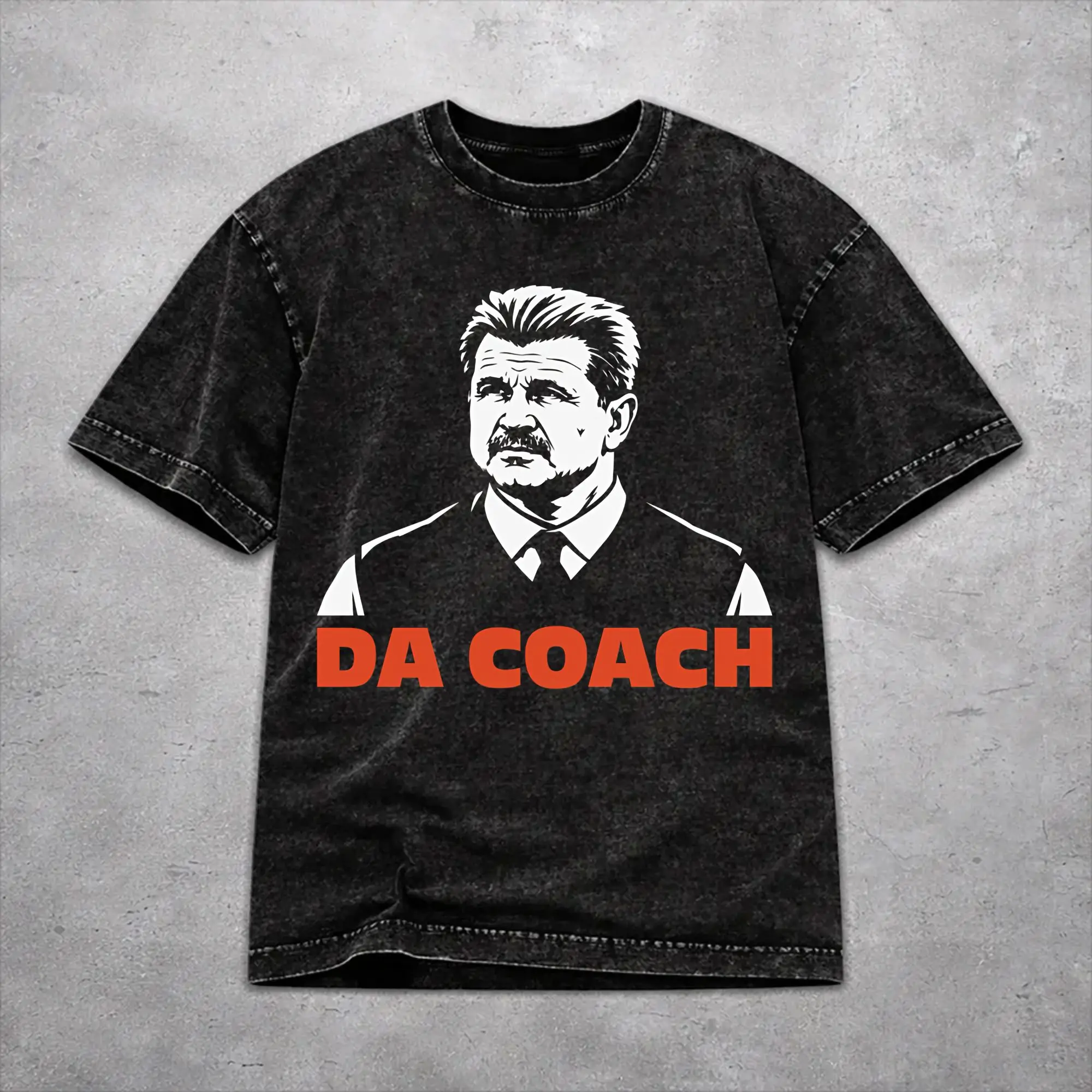 RIP Mike Ditka  Washed T Shirt Vintage Streetwear Men Women  Hiphop T-Shirts Tee Short Sleeve
