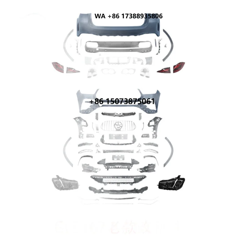 Modified Kit for GLE167 to 53AMG63 Front/Rear Grille & Tailpipe with Fog Light