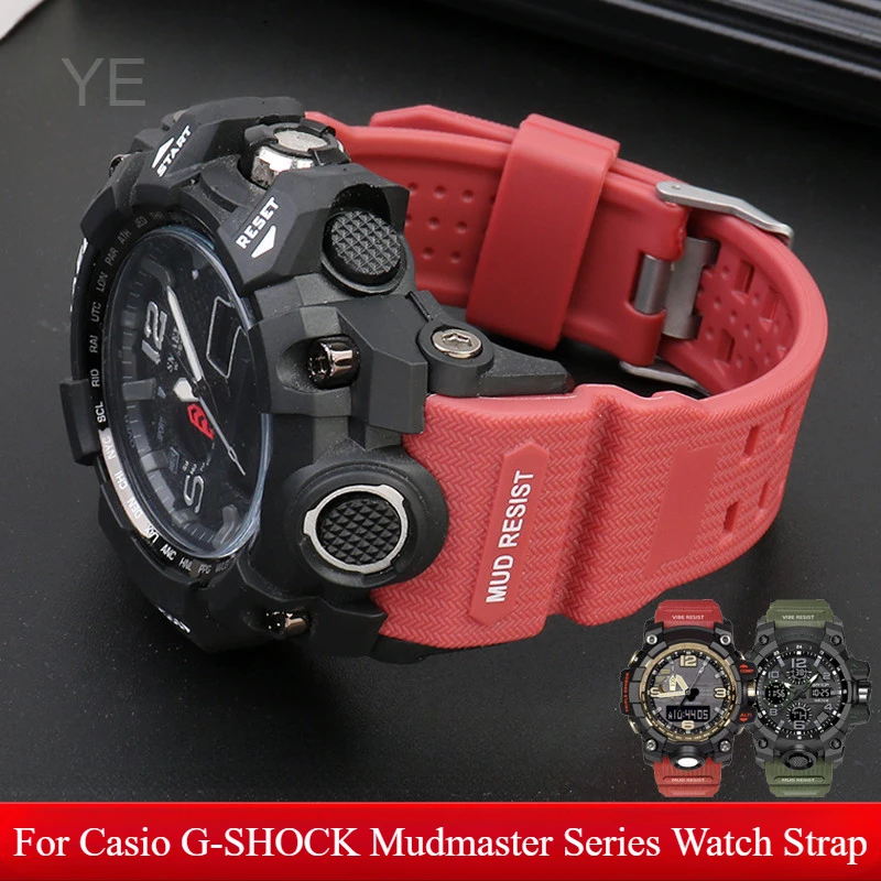 High End Lightweight Breathable Skin-friendly Silicone Watchband for Casio G-SHOCK Mudmaster GWG-1000-1A/A3/1A1 GB/GG Strap
