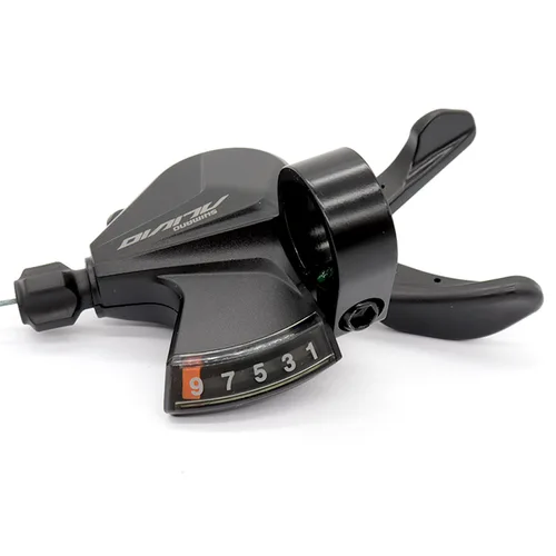 Imagen 2 del producto SHIMANO Alivio 9 velocidades SL M3100 derecha Rapidfire Plus palanca de cambios abrazadera banda 9v MTB bicicleta palanca de cambios