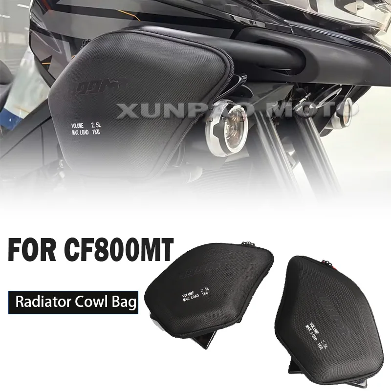 New Motorcycle Radiator Cowl Bags For CFMOTO 800MT 2022 2023 2024 2025 Modified Front Side Bag Waterproof Tool Placement Bag