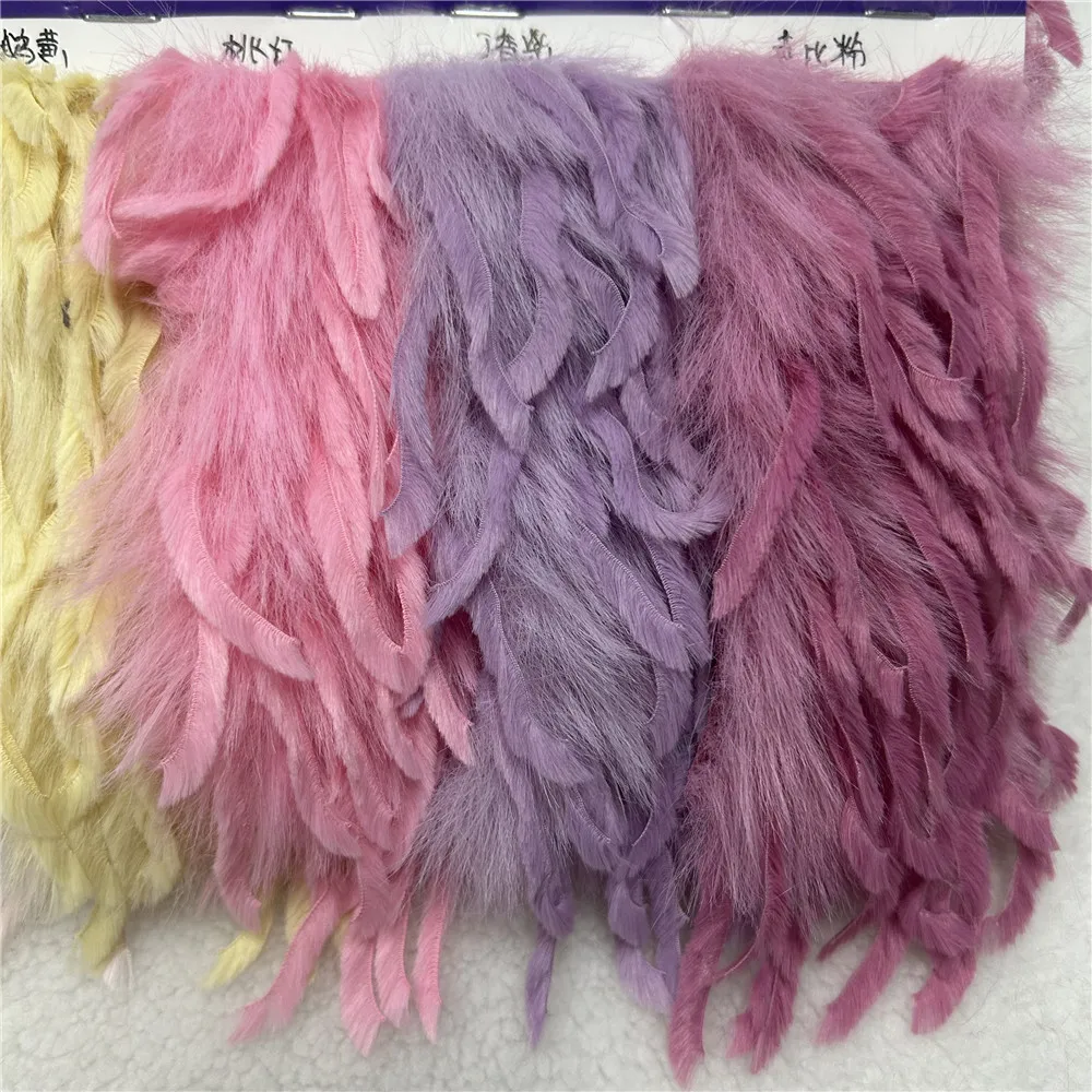 White pink black simulation Feather Long Flow Su Velvet Mascot fabric Coat Pillow Curtain Bag sweater costumes party decorations
