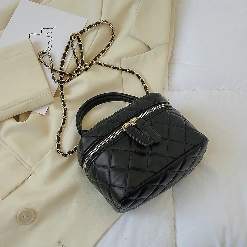 2025 nouveau sac de maquillage de couleur unie mode offre spéciale sac seau PU sac à bandoulière souple