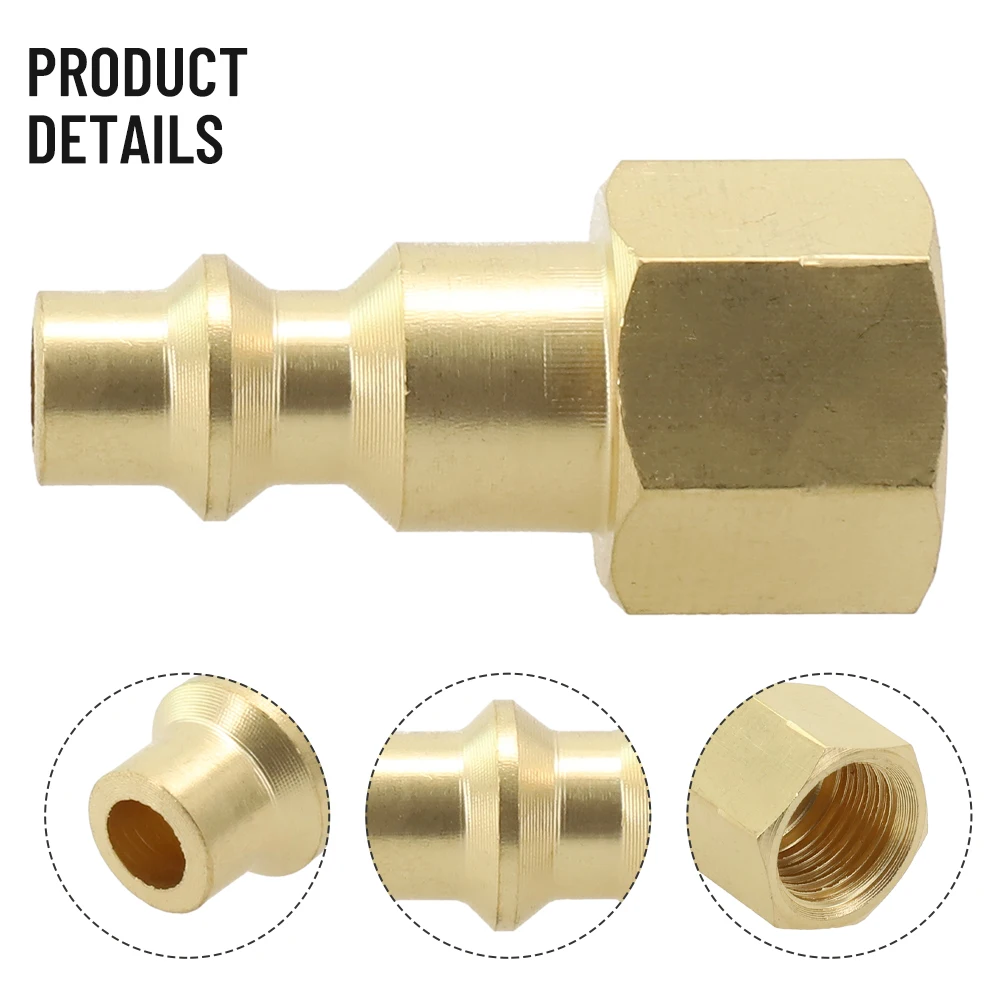 

New Quick Connector Durability Nickel Plated Quick Release Fittings Simple To Use Disconnected Uickly Connected