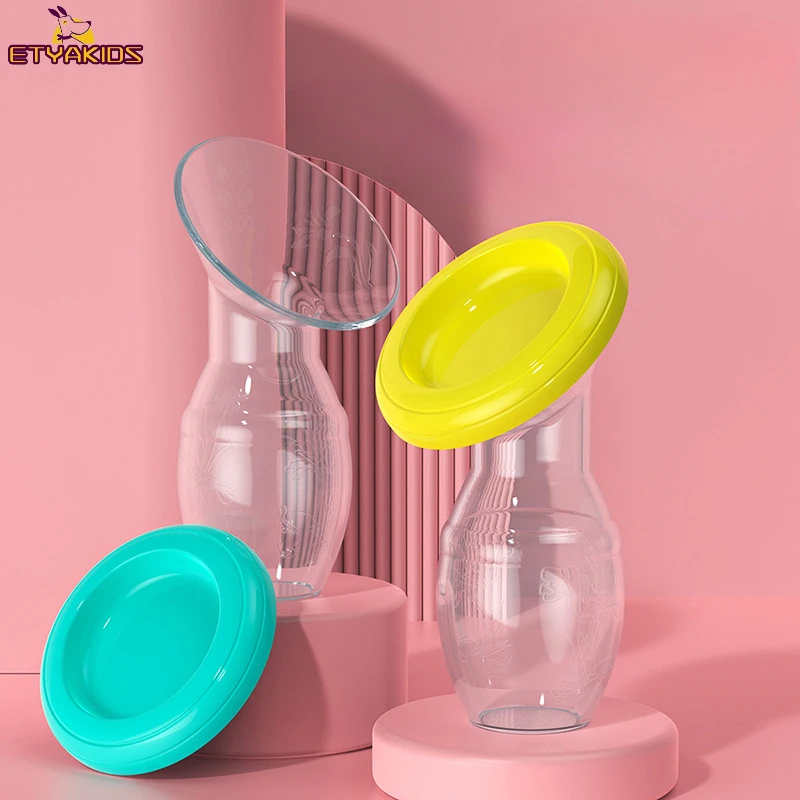 

New Baby Feeding Manual Breast Pump Partner Breast Collector Automatic Correction Breast Milk Silicone Pumps Maternity Products