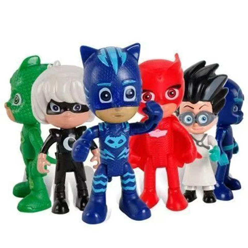 Masked Pajama Hero Sleepy Hero Masked Hero 6-Piece Jointed Action Figure Transformable Collectible Toy Set - view 4