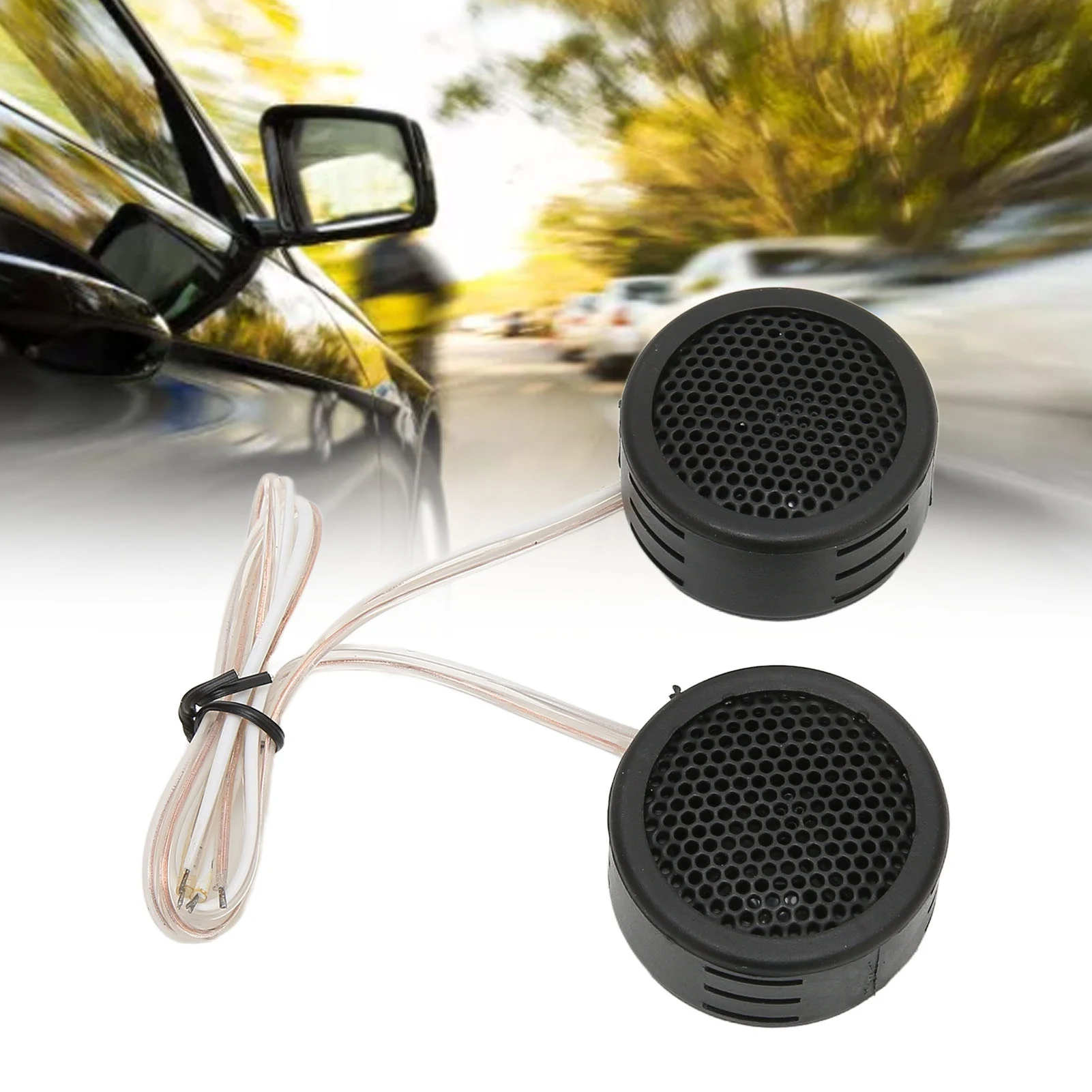 Car Tweeters 97dB 500W Dome Interior Stereo Audio Loudspeaker with Base for Sound System Car Audio Loudspeaker Car Tweeter