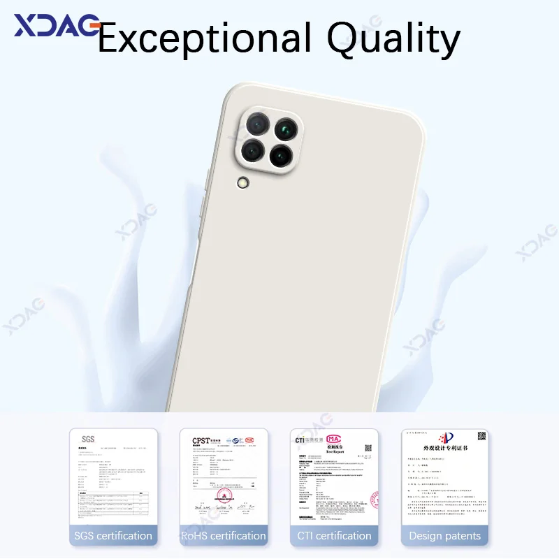 الأصلي قضية الهاتف المحمول لهواوي P40 لايت P40Lite 4G 5G الإصدار 360 لينة فاخرة مربع السائل غطاء سيليكون حقيبة مقاومة للماء #3