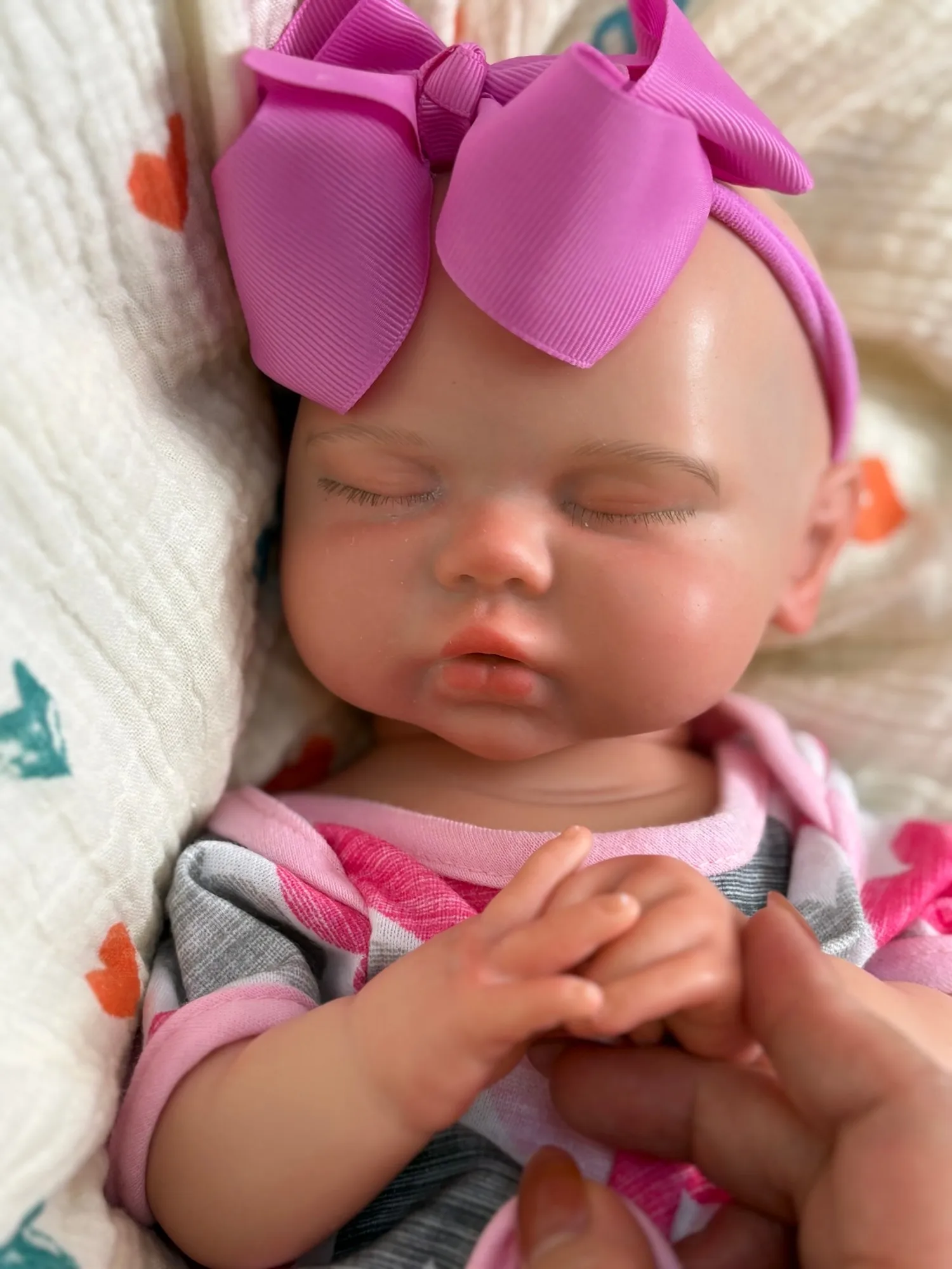 OtardDolls 20-Inch Handmade Silicone Doll Toy Soft Silicone Reborn Doll Open Mouth Realistic Waterproof Cute Collectible Toy view 4