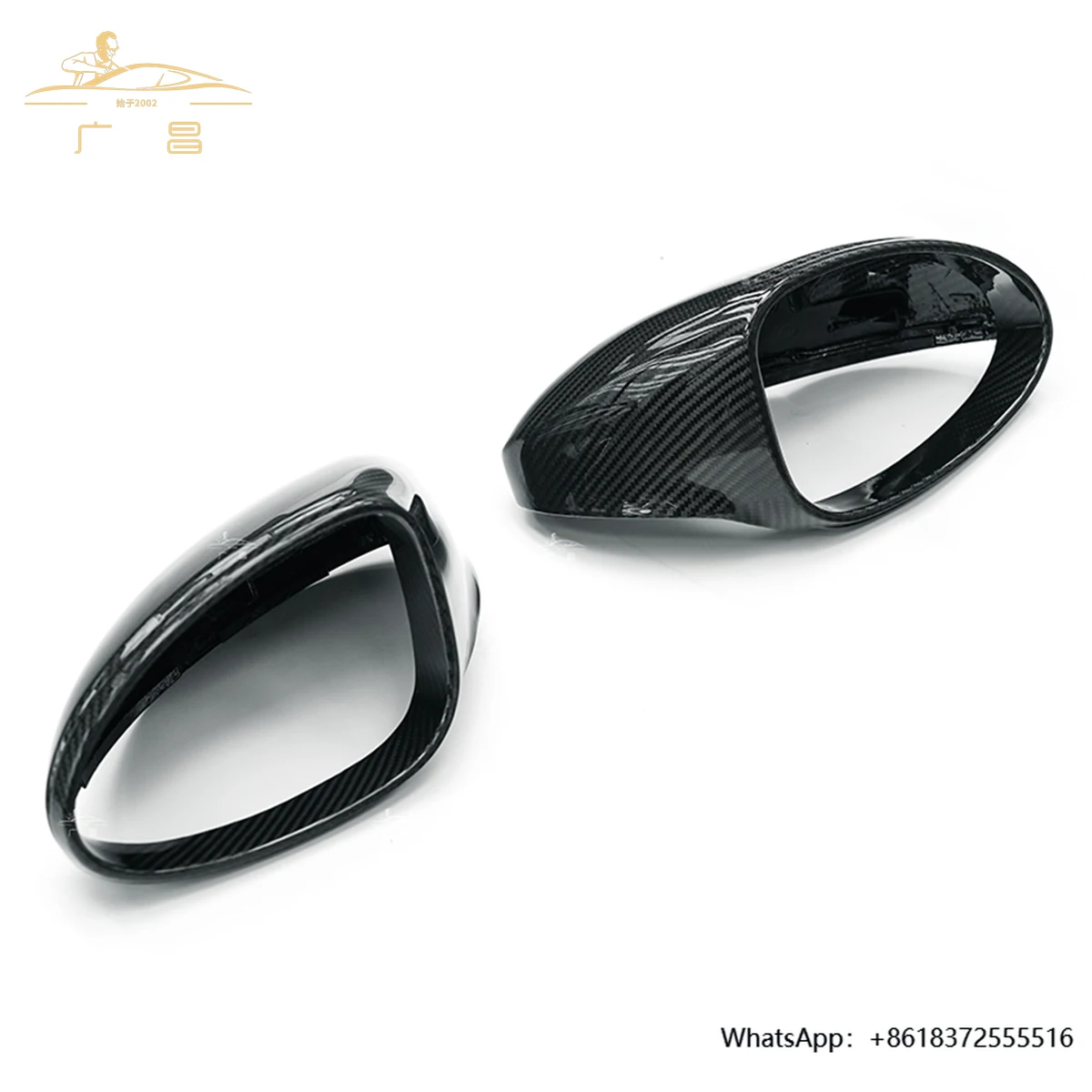 

Porsche 718 Replacement Real Dry Carbon Fiber Side View Mirror Cover BodyKit Mirror Cover Fit for 982 2016-2023