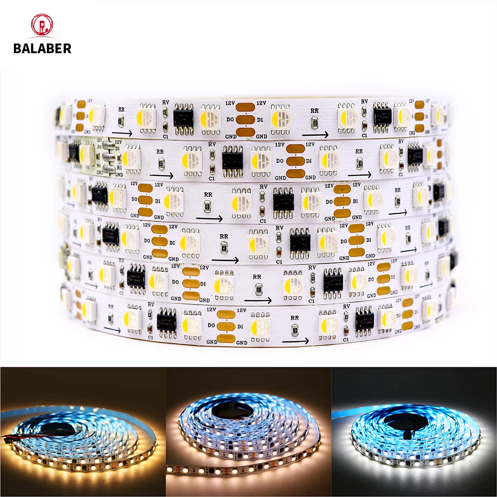 

12V24V WS2814 RGBW 60LED Led Light CW NW WW Led Strip Light 4in1 Similar SK6812 RGBW Pixels Addressable WS2811 RGBWW RGBCW 5050