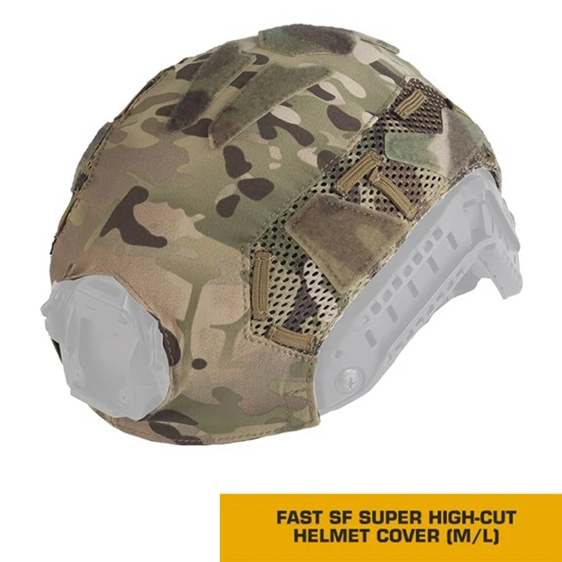 Tactical  Helmet Cover FAST SF Ultra-high Cut Helmet Cover Outdoor Hunting Concealed Helmet Accessory Convenient Cover