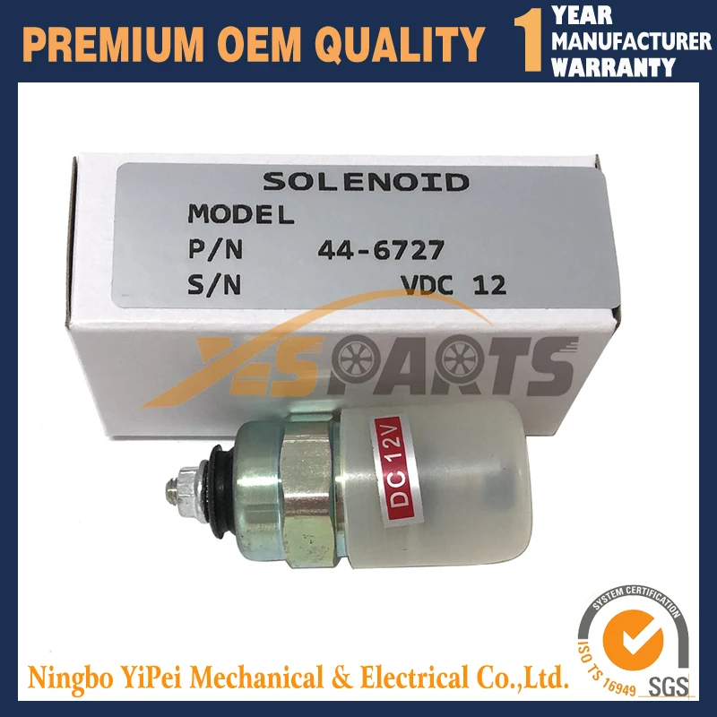 12V Fuel Solenoid 44-6727 446727 Compatible with Thermo King Unit SMX SB Isuzu 2.2