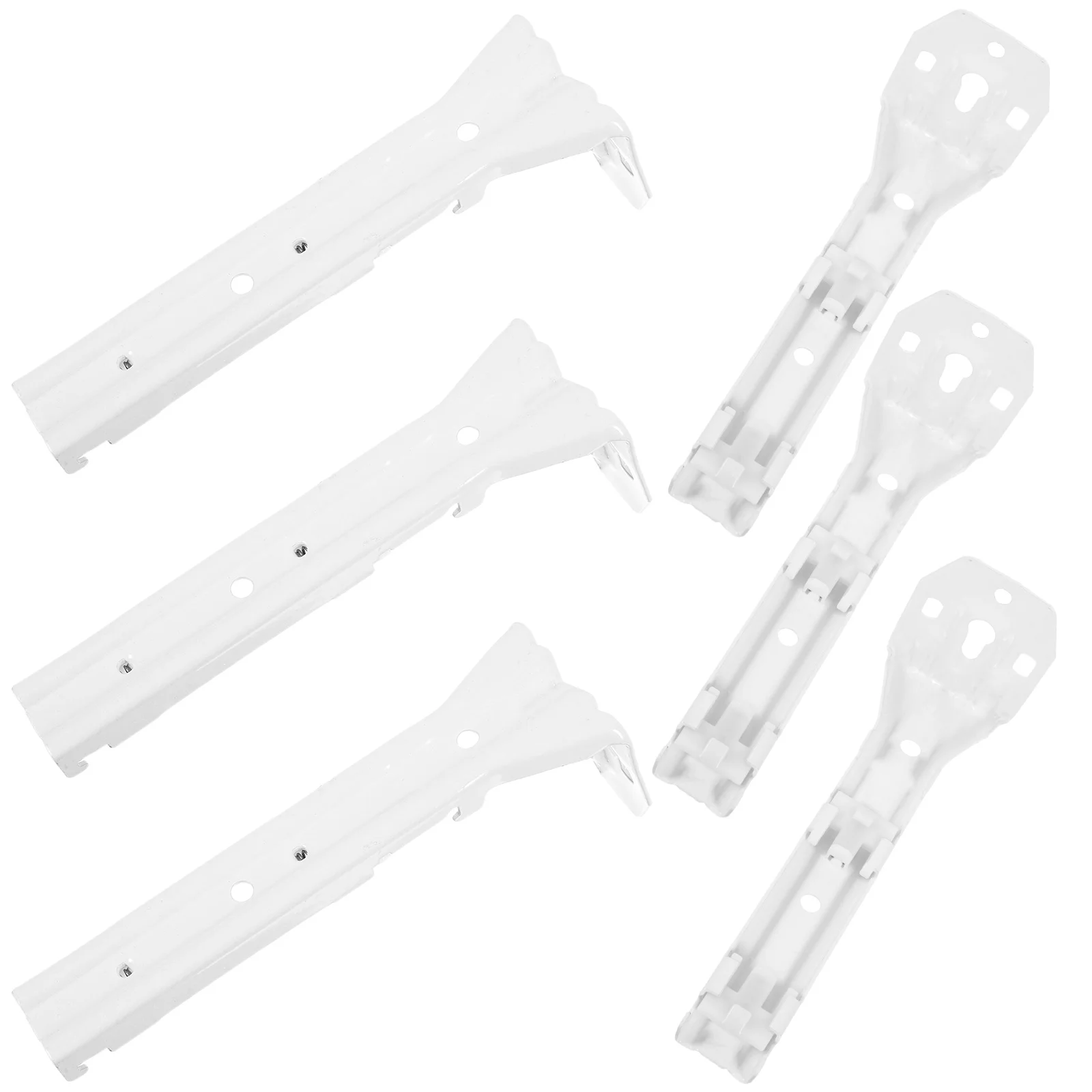 6 Pcs Ceiling Curtain Track Mounting Bracket Elaborate Design Brackets Metal Installation Wall Portable