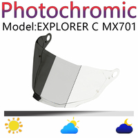 Photochromic Visor Lens for LS2 MX701 EXPLORER C Rally Off-road Motorcyle Helmet Original Replacement Visors Shield Lens
