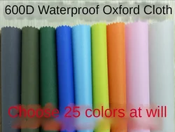 600D Oxford Waterproof Fabric By The Meter for Sewing Outdoor Tarpaulin Tents Canopy Cloth Wearable Thickend Red PVC Black White