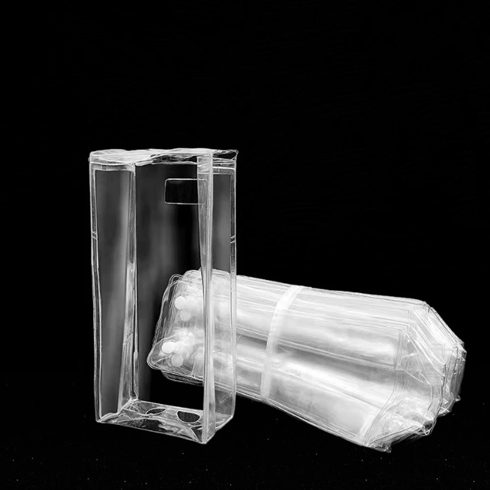 1PC Clear Mystery Box Storage Pouch Transparent Doll Dust Bag Storage Case Portable Doll Toy Organizer Box With Keychain