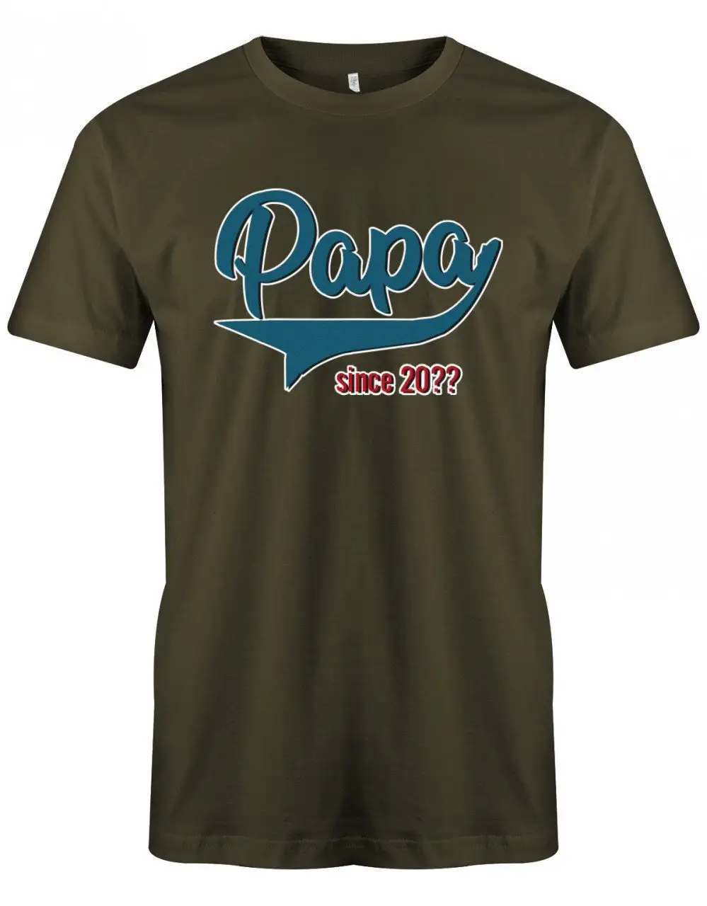 Papa T Shirt Personalisiert Since Wunschjahr College Style Herren