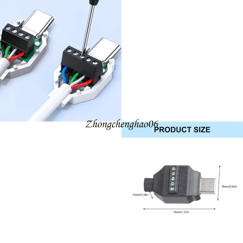 

USB Type C -разъем для подключения для подключения для припов.